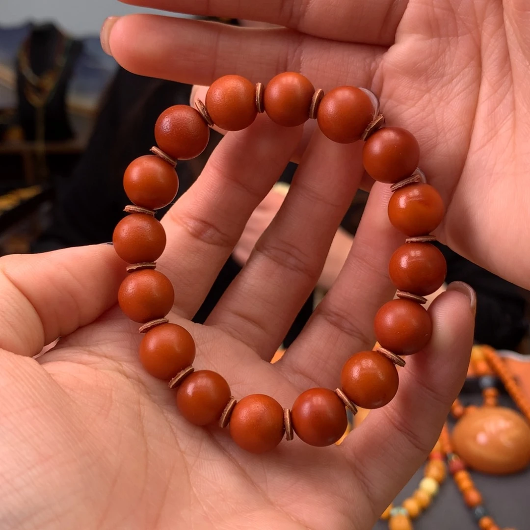 蜜蜡手串未镶嵌天然