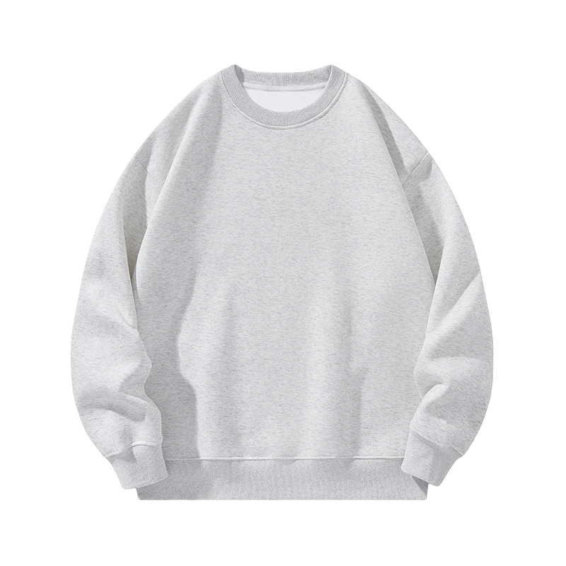 卫衣情侣圆领秋冬休闲男装百搭春秋春季简约纯色长袖加绒套头