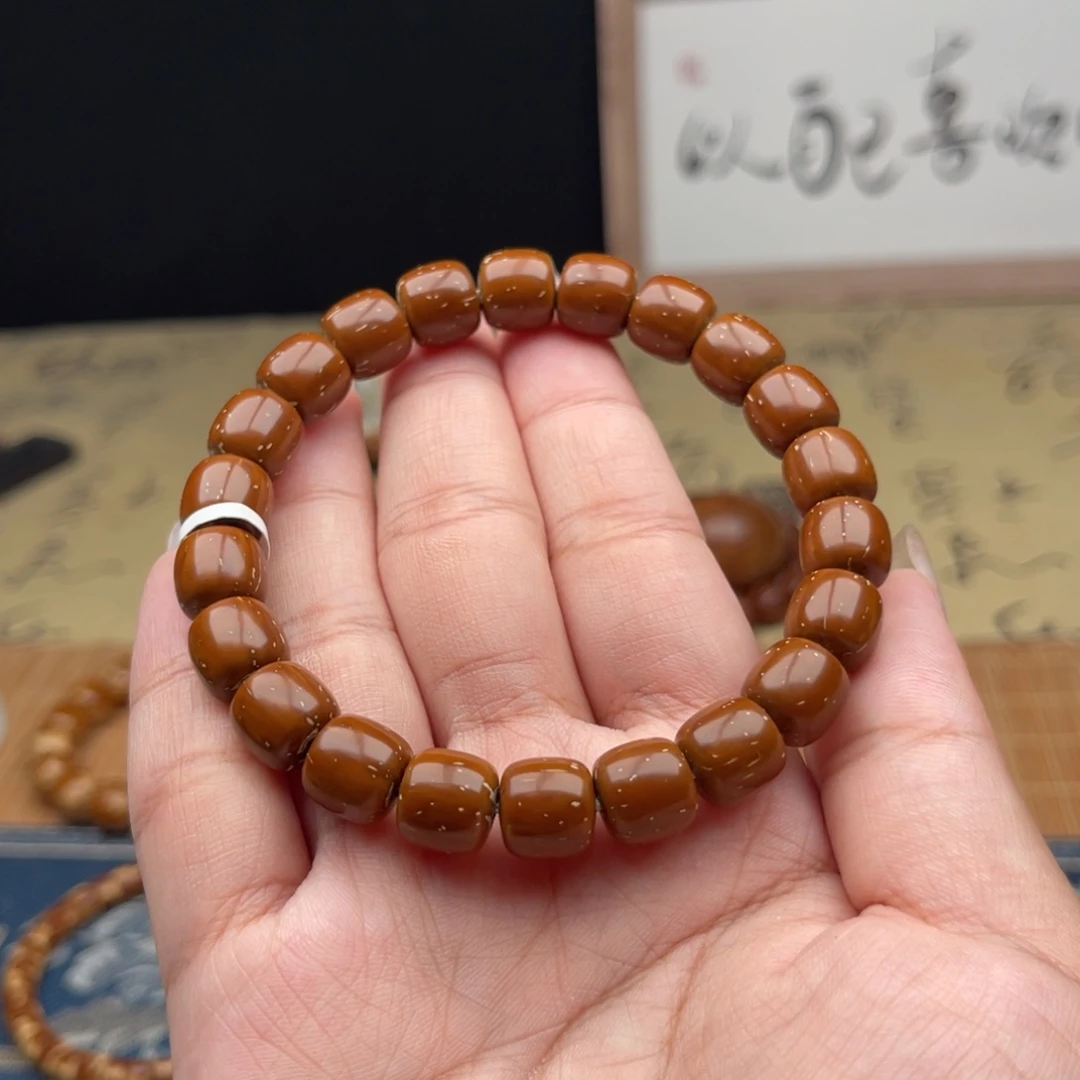 孤***者手串紫金鼠实心道珠10