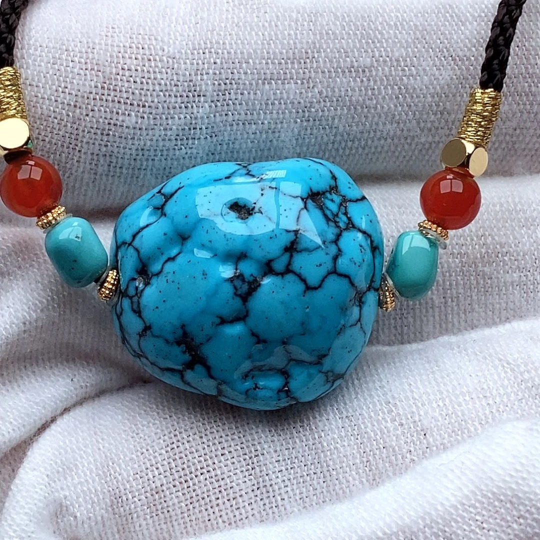 追***年绿松石未镶嵌珠宝奇石