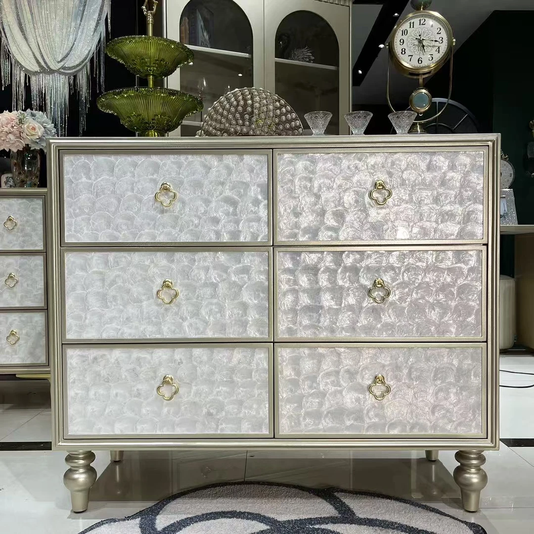 【喜悦家具】GH贝壳六斗柜100*40*86