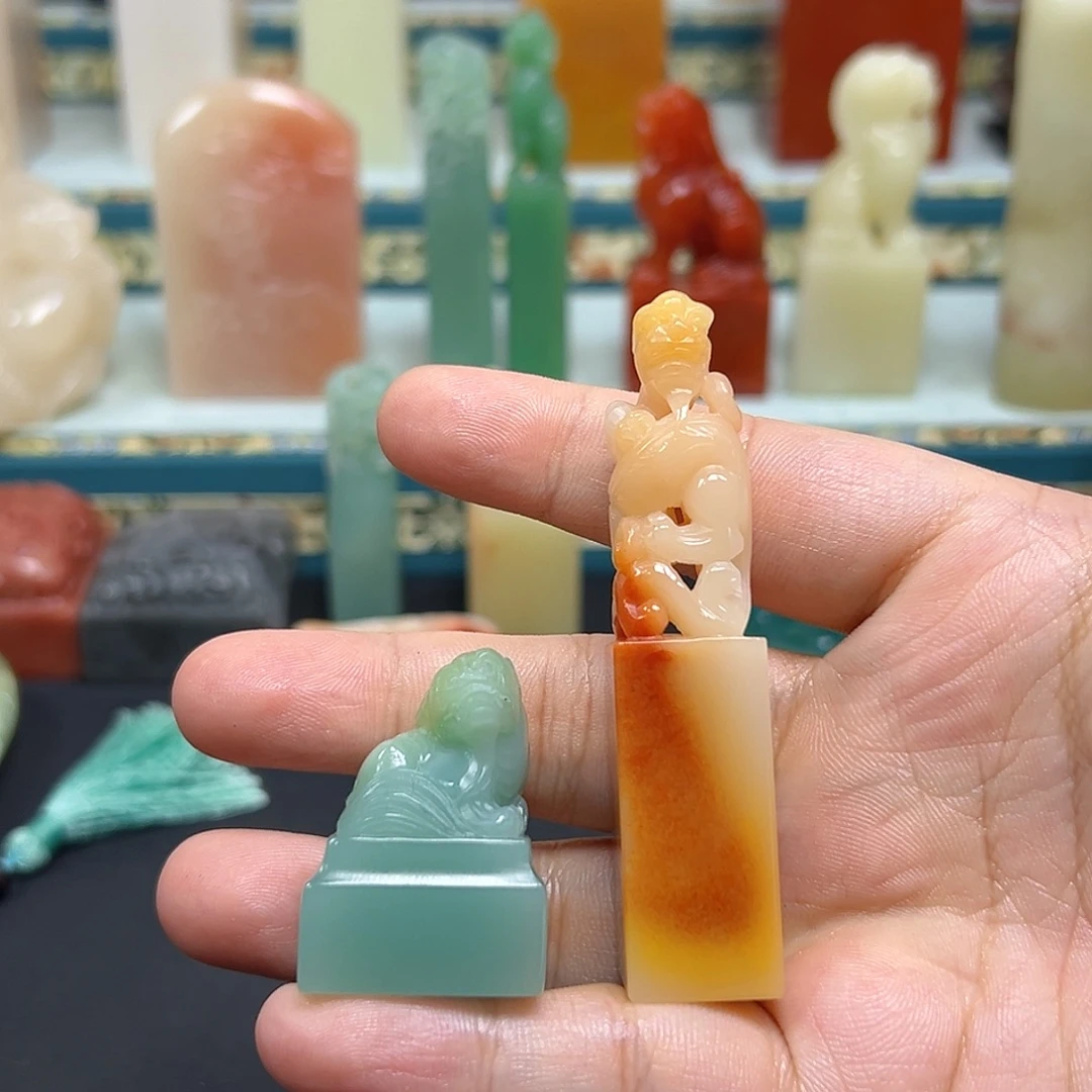 书***意寿山石印章雕刻工艺