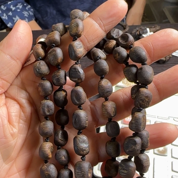 沉香手串高山白棋虫漏沉水28克卡7多样性发1条