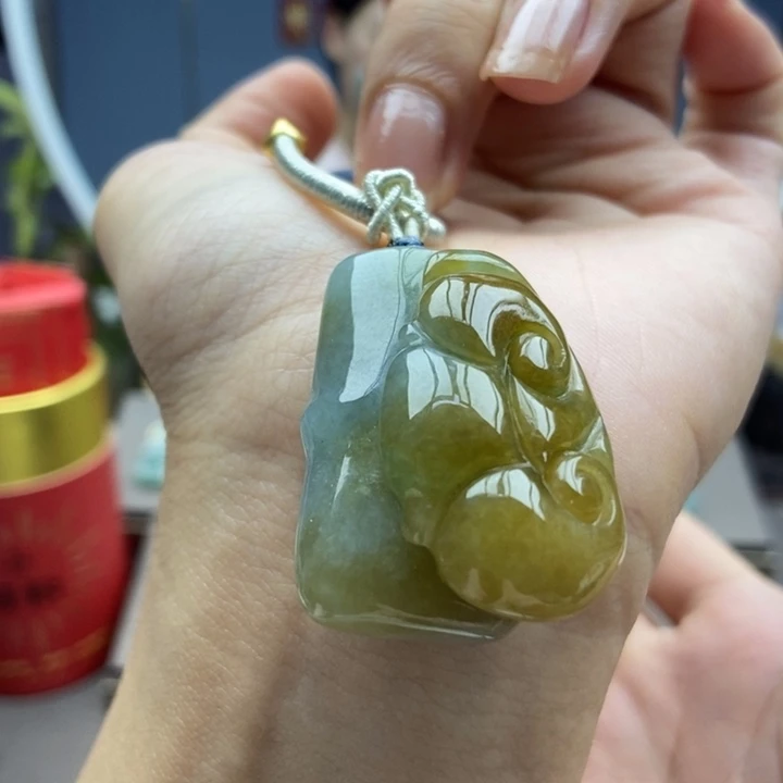 翡翠未镶嵌颈饰吊坠12