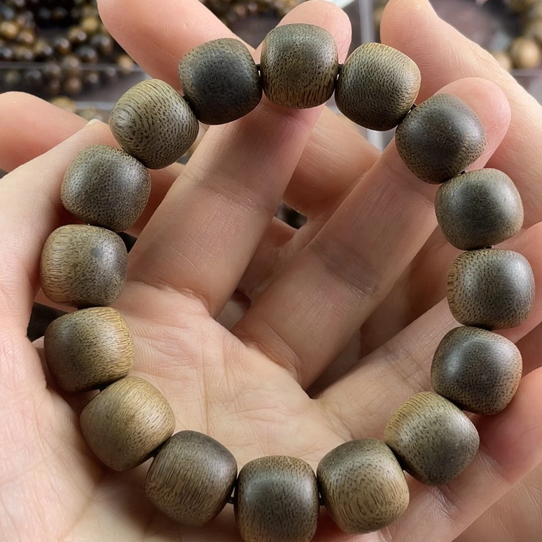 平***生沉香手串越南芽庄白棋