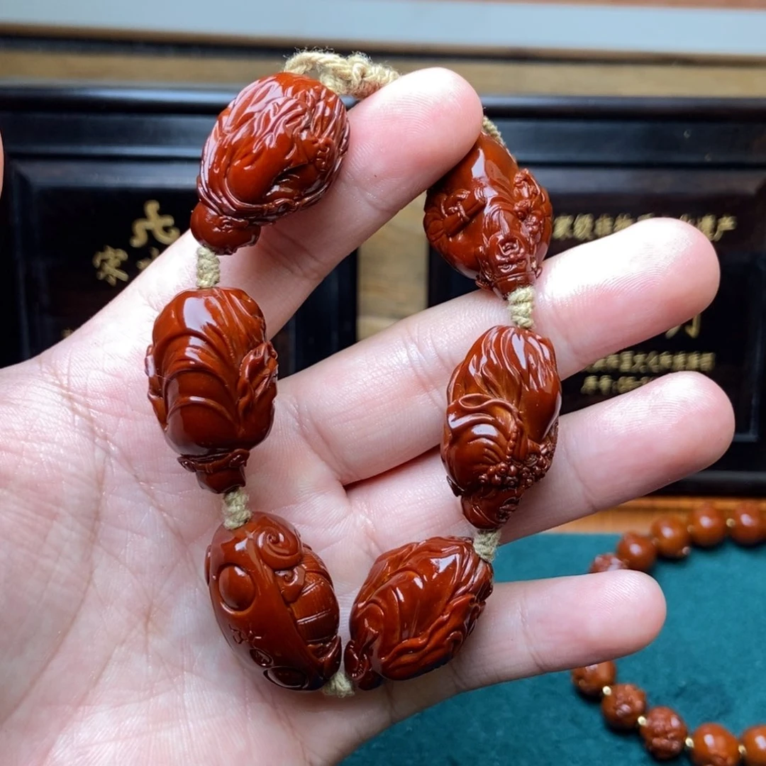 手串橄榄核阿****计五福临门