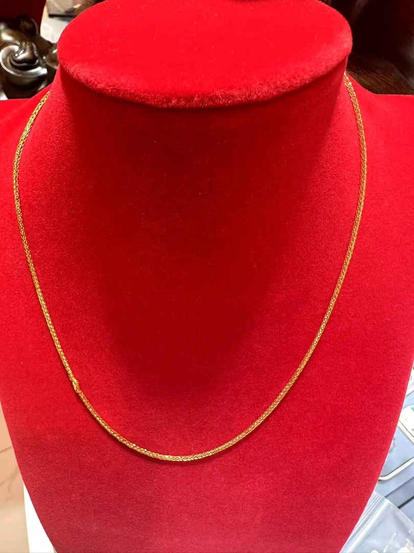 足金999蛇骨链素链