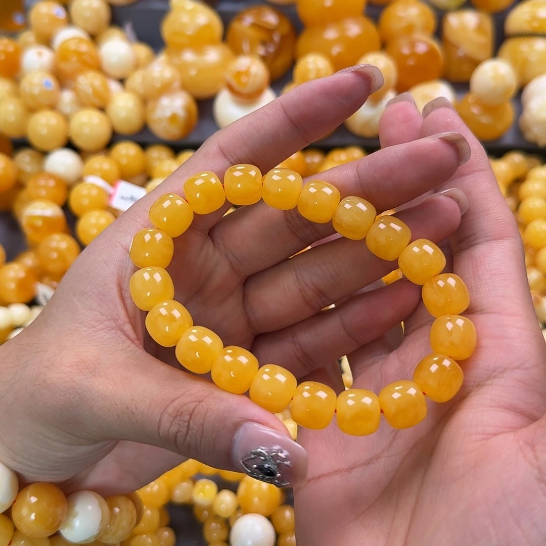 蜜蜡未镶嵌珠宝奇石同料13mm