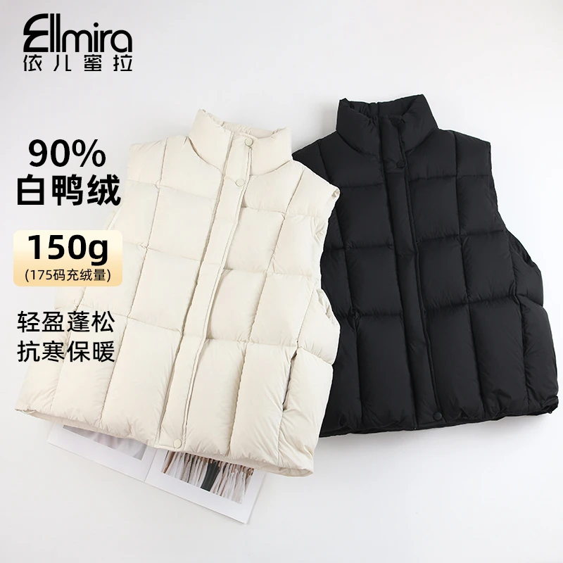 【甄选】9681女童羽绒马甲加厚儿童上衣外穿黑色中大童装冬季潮款