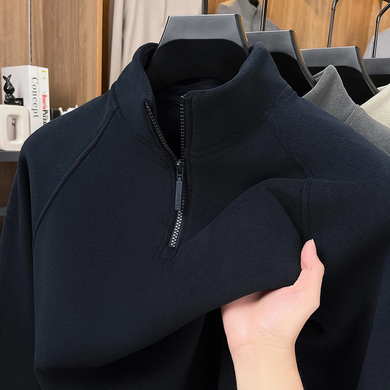 拉链秋冬立领复古保暖男士卫衣春秋冬季长袖秋季