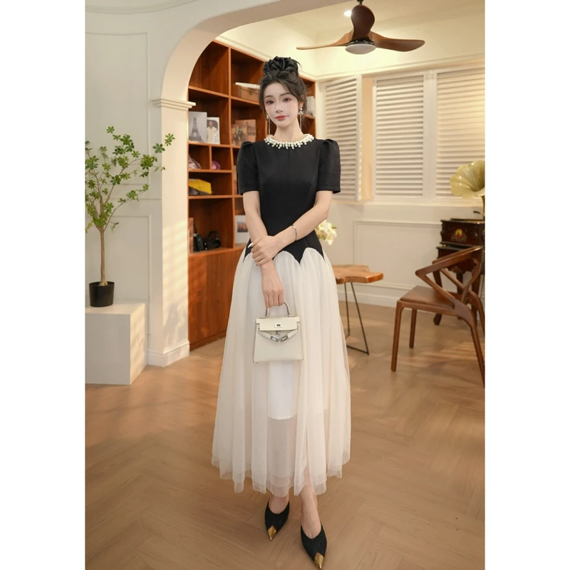 【JANE·简】夏季小众新款女装轻熟风气质收腰连衣裙显瘦修身9020