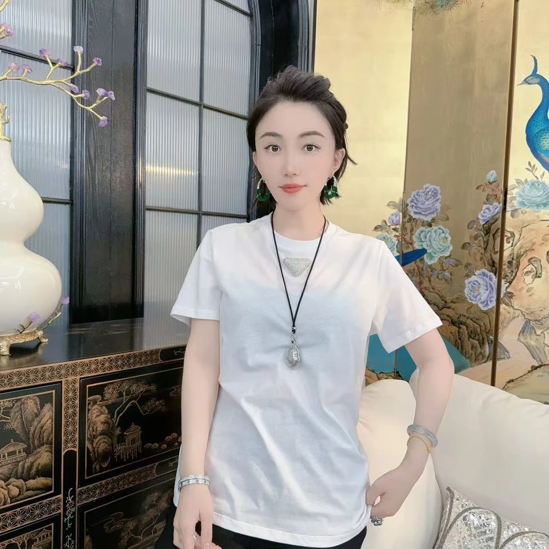 Betty Bairn【漪镜】高端系列100棉短袖上衣25B-BW8880