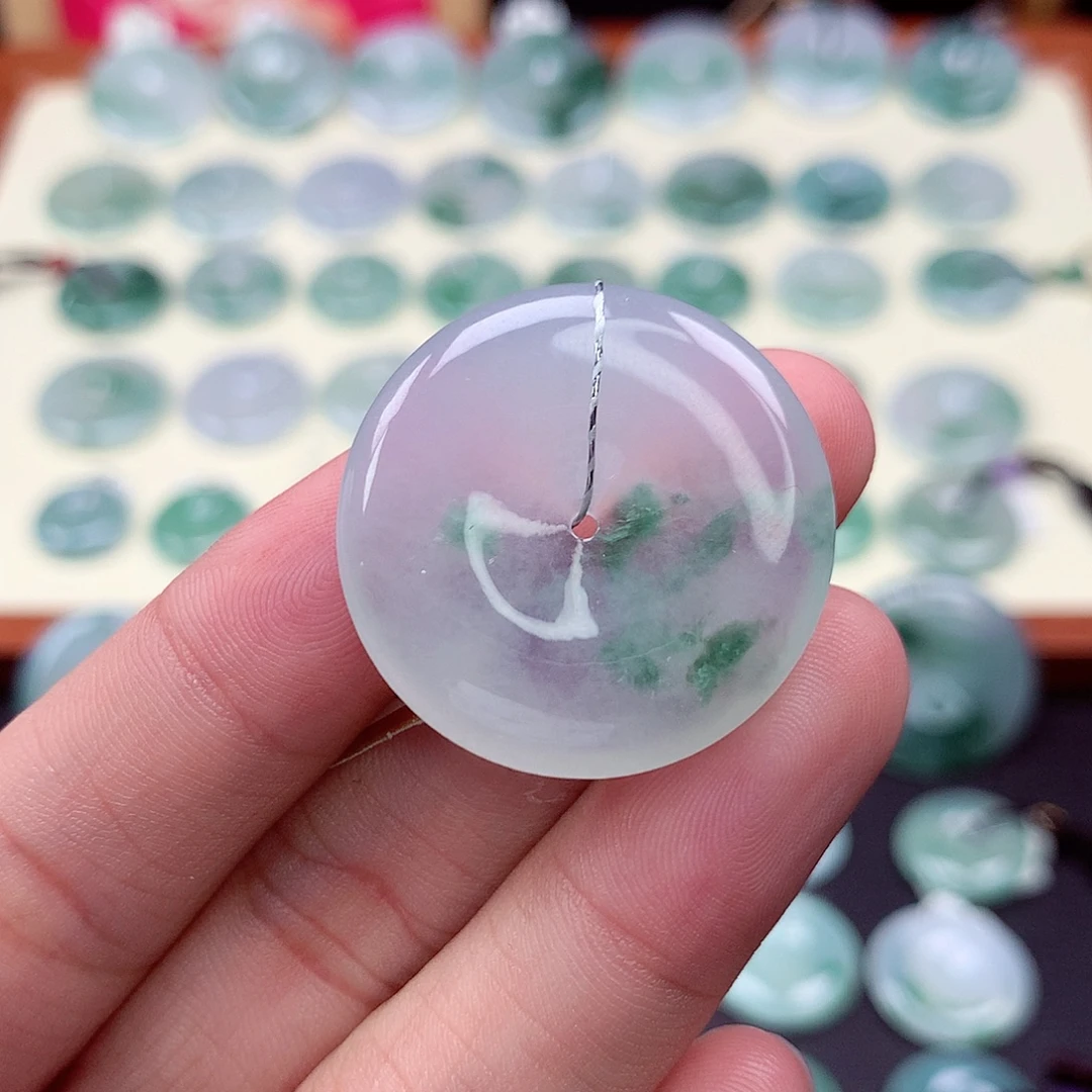 米***翡翠未镶嵌颈饰尺寸30-5