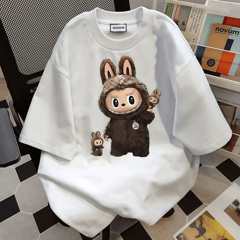 【一折清仓】夏季短袖男女同款情侣半袖圆领潮流印花薄款T恤