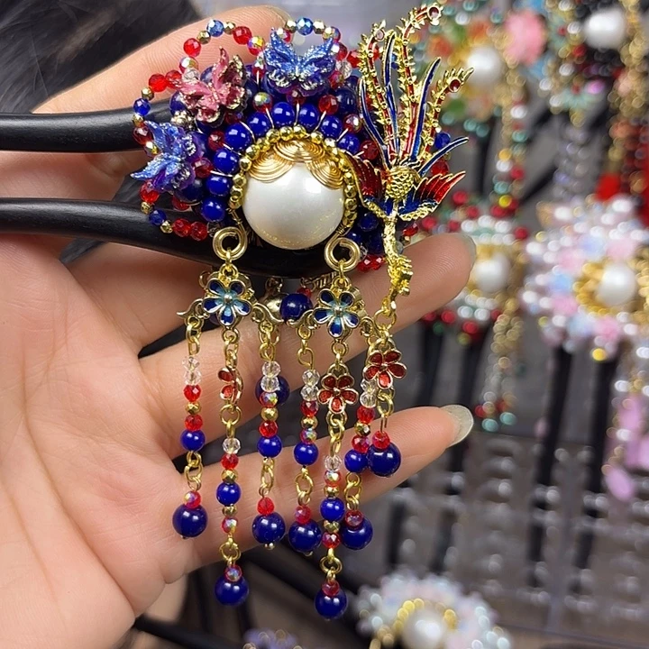 心***冷古风刀马旦发簪发饰