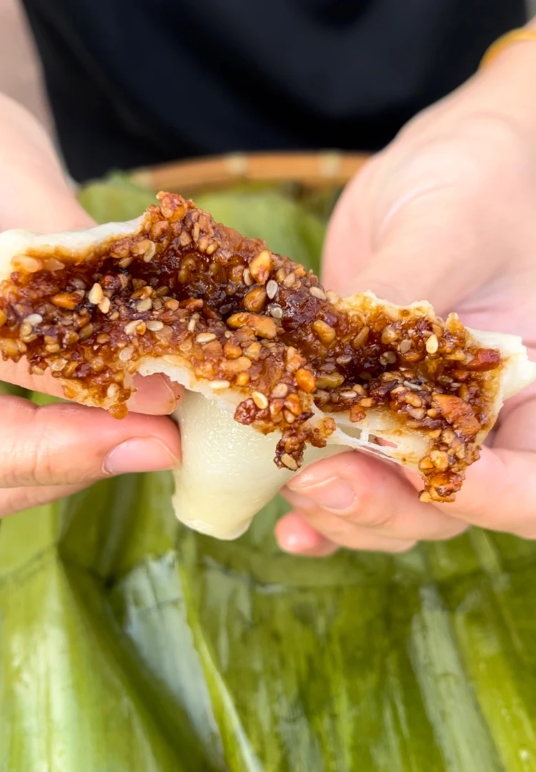 广西特产蕉叶糍粑纯手工制作每天现做现发