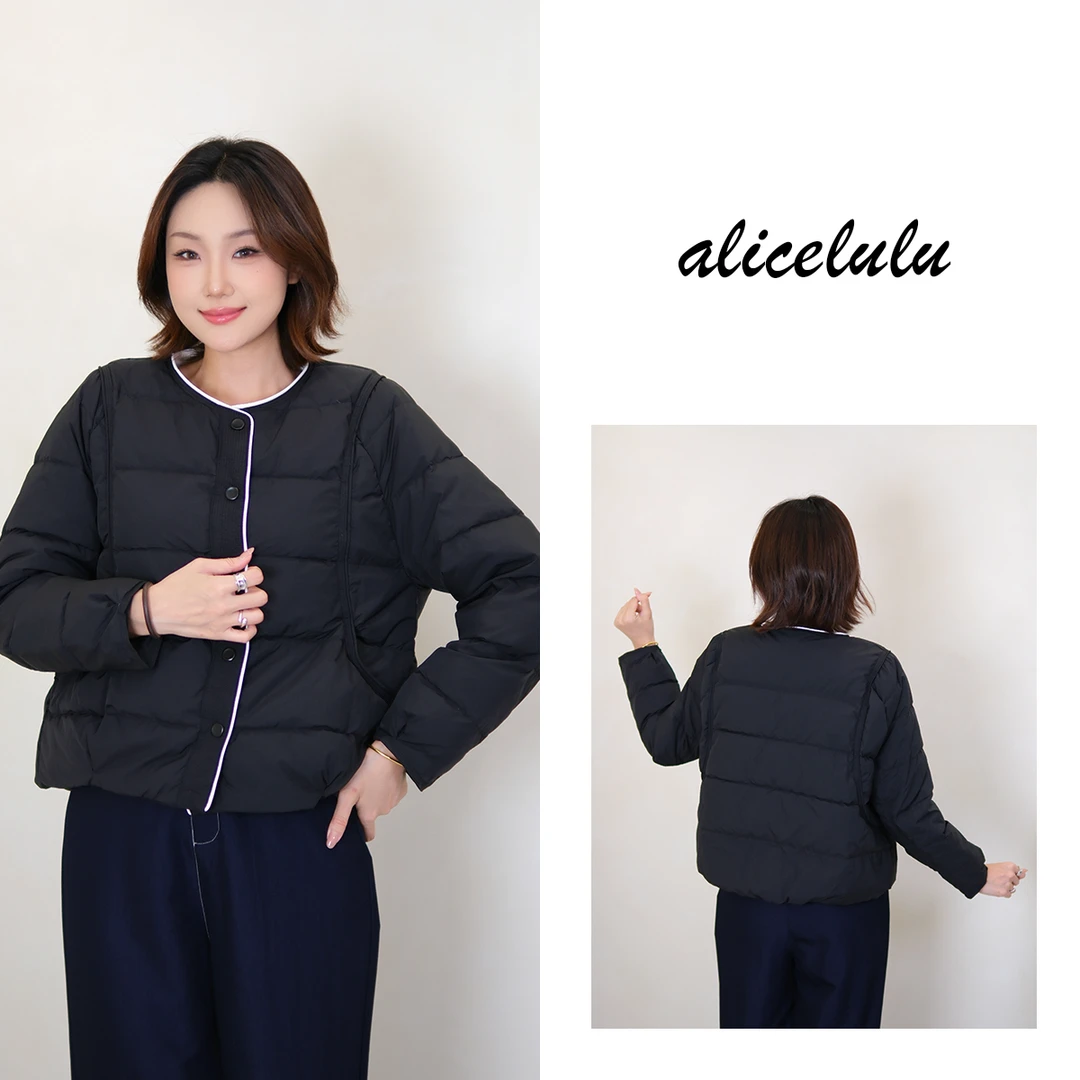 [alicelulu] 轻薄简约时尚羽绒棉服外套保暖百搭S2143798T