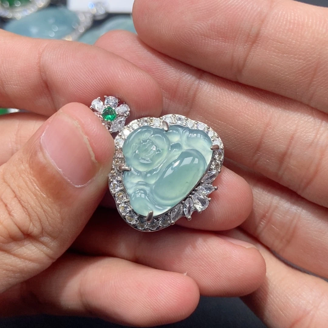 翡翠未镶嵌吊坠(不含链)