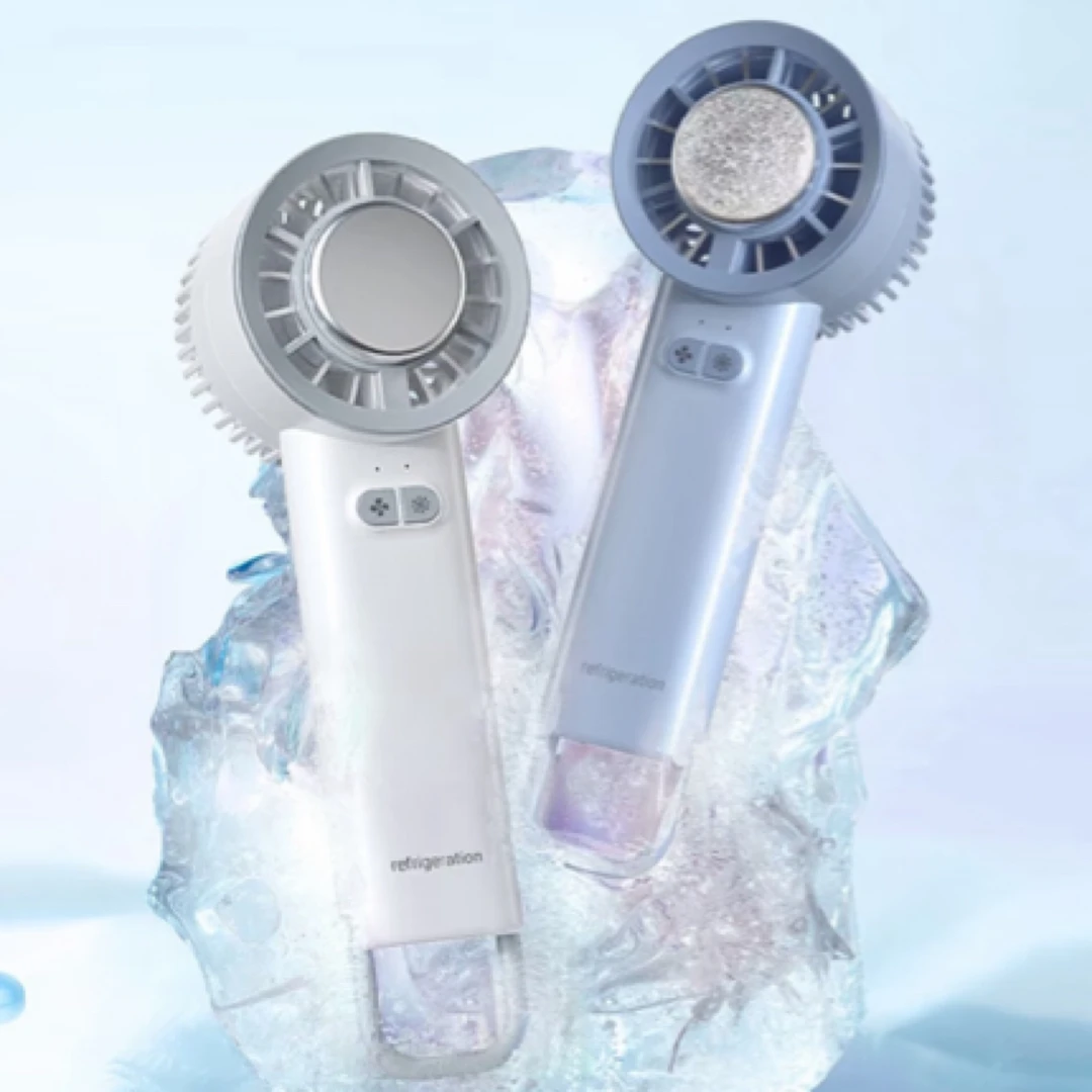 手持迷你小风扇半导体制冷冰敷超长续航户外便携降温神器学生静音