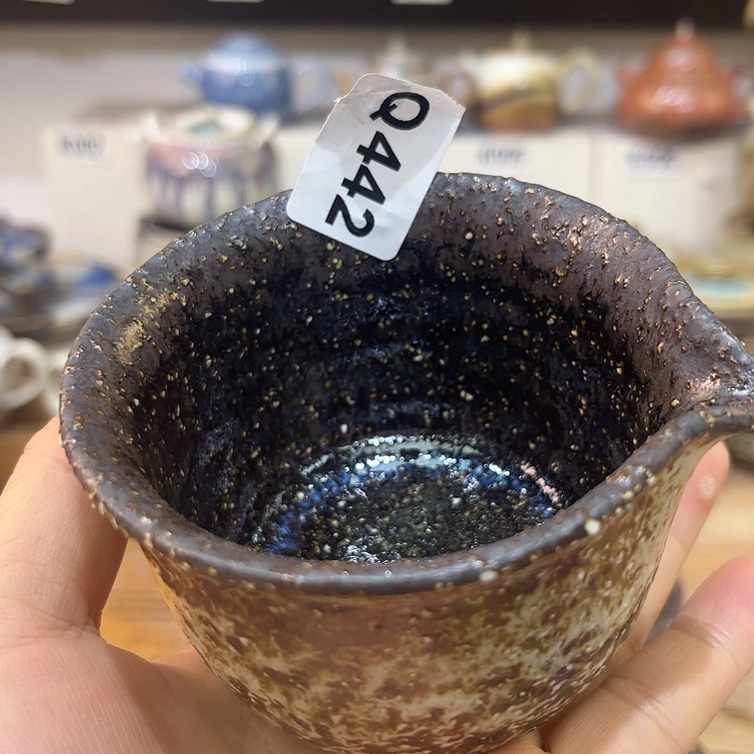 白泥茶杯清***豆陶瓷艺术