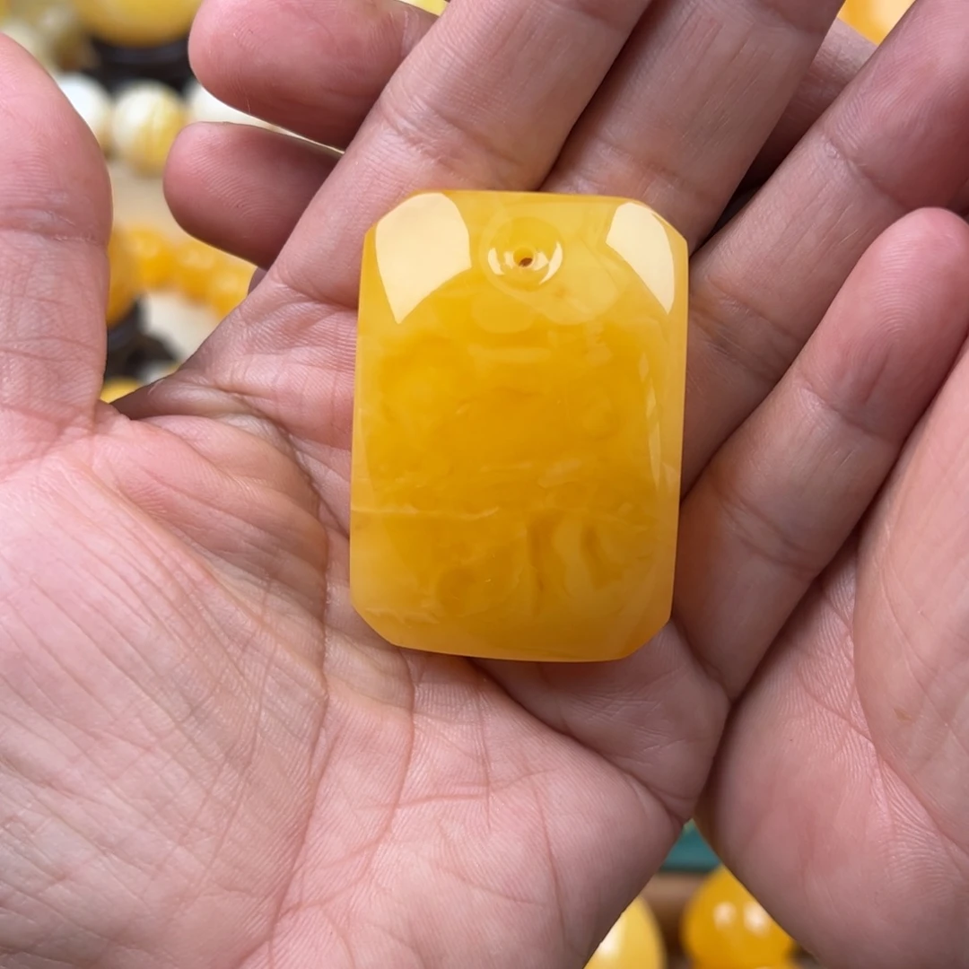 蜜蜡未镶嵌颈饰纯天然琥珀蜜蜡无优化