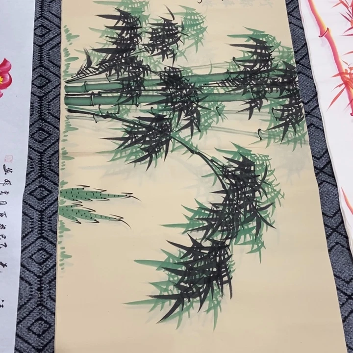 枕书斋画廊的直播间