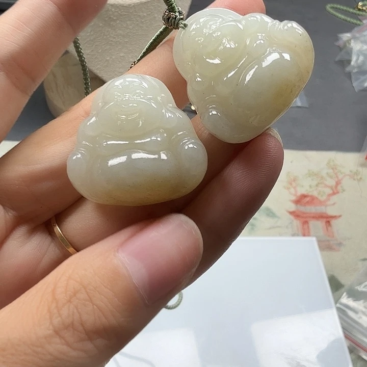 和田玉未镶嵌颈饰44