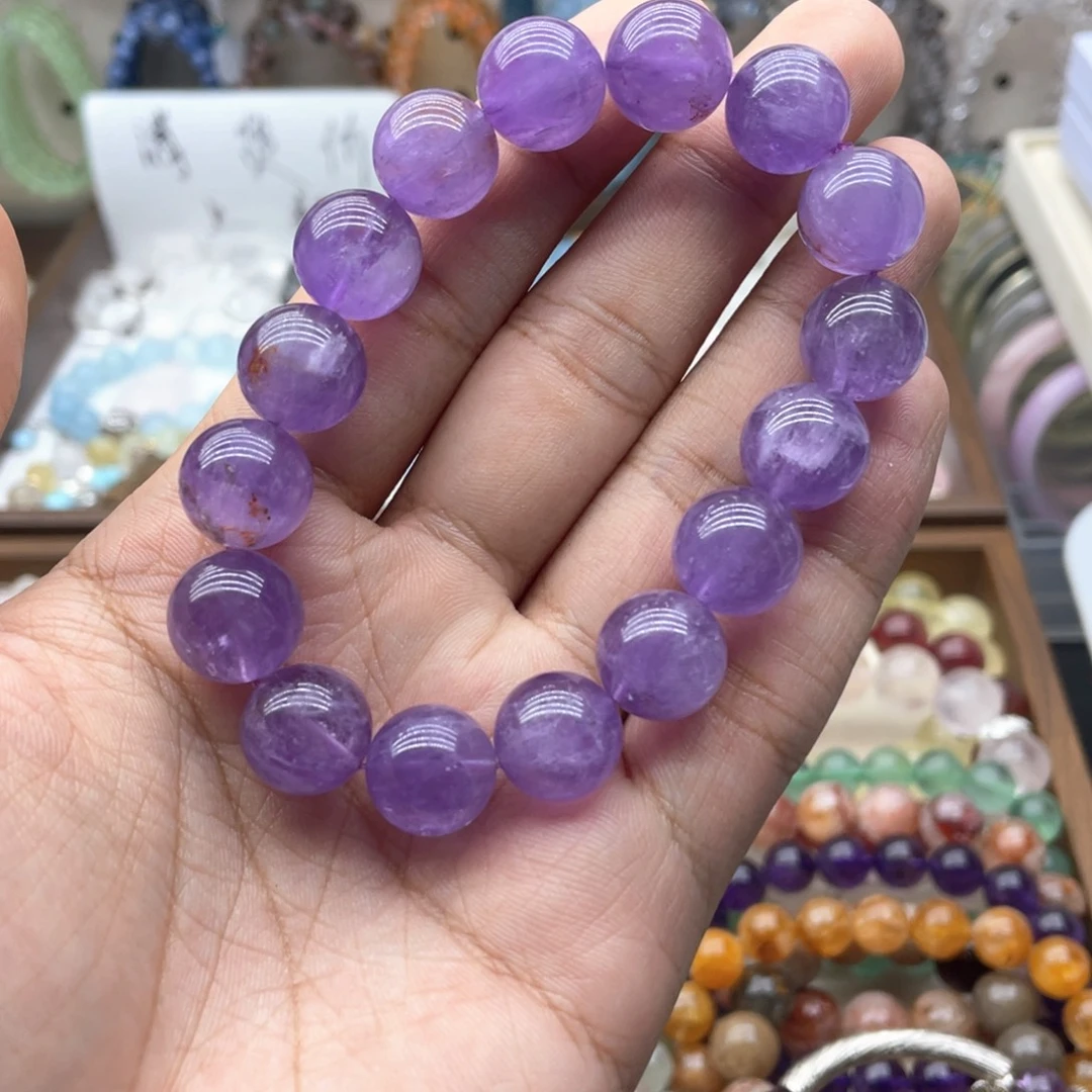 烟晶未镶嵌手链13.9咪紫兔毛