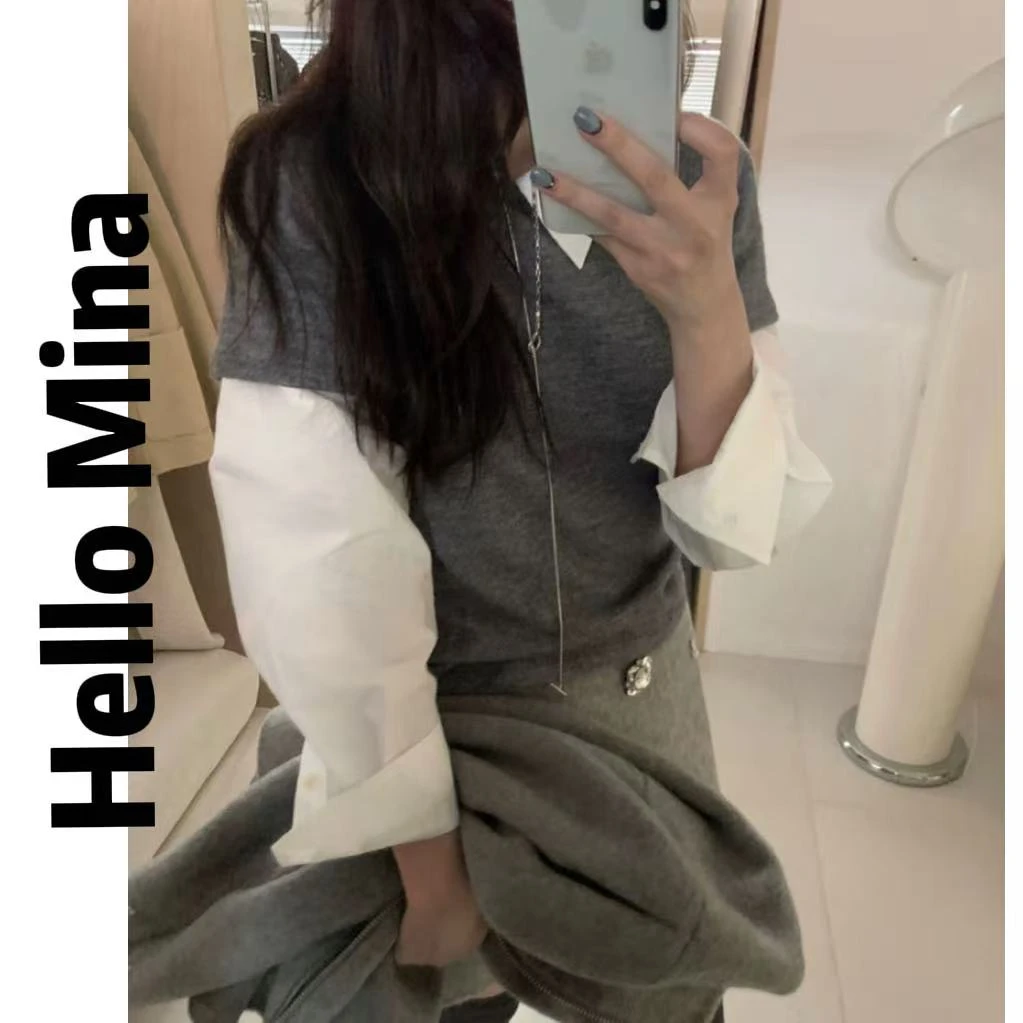 5050韩版毛感厚款短袖T恤