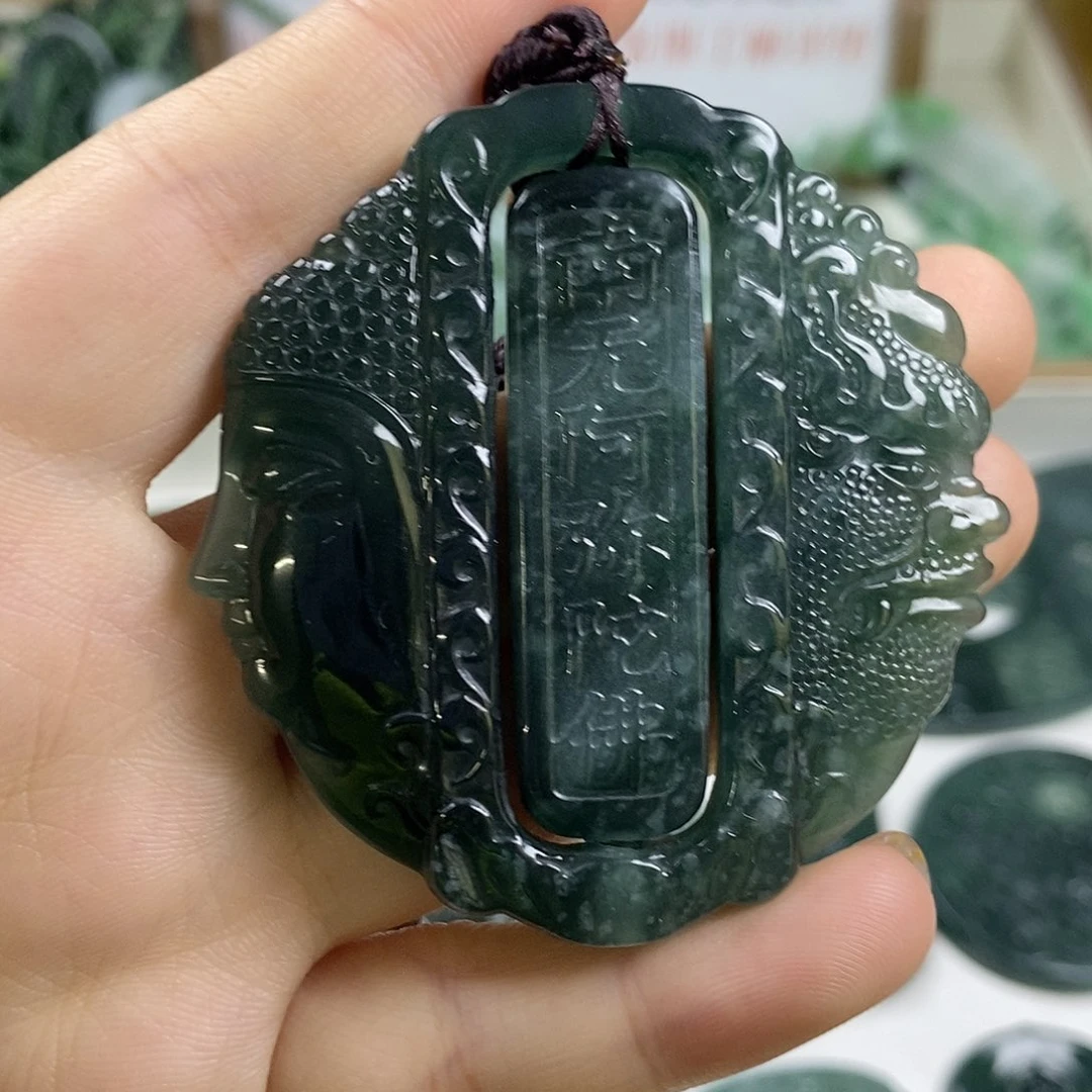 翡翠未镶嵌颈饰1-14翡翠A货挂件