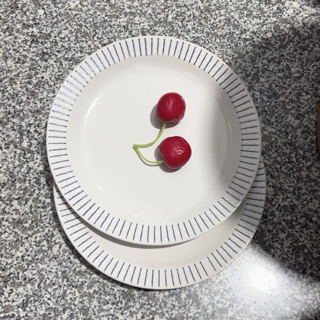 瓷淡***妆宜家8.5寸浅盘微瑕