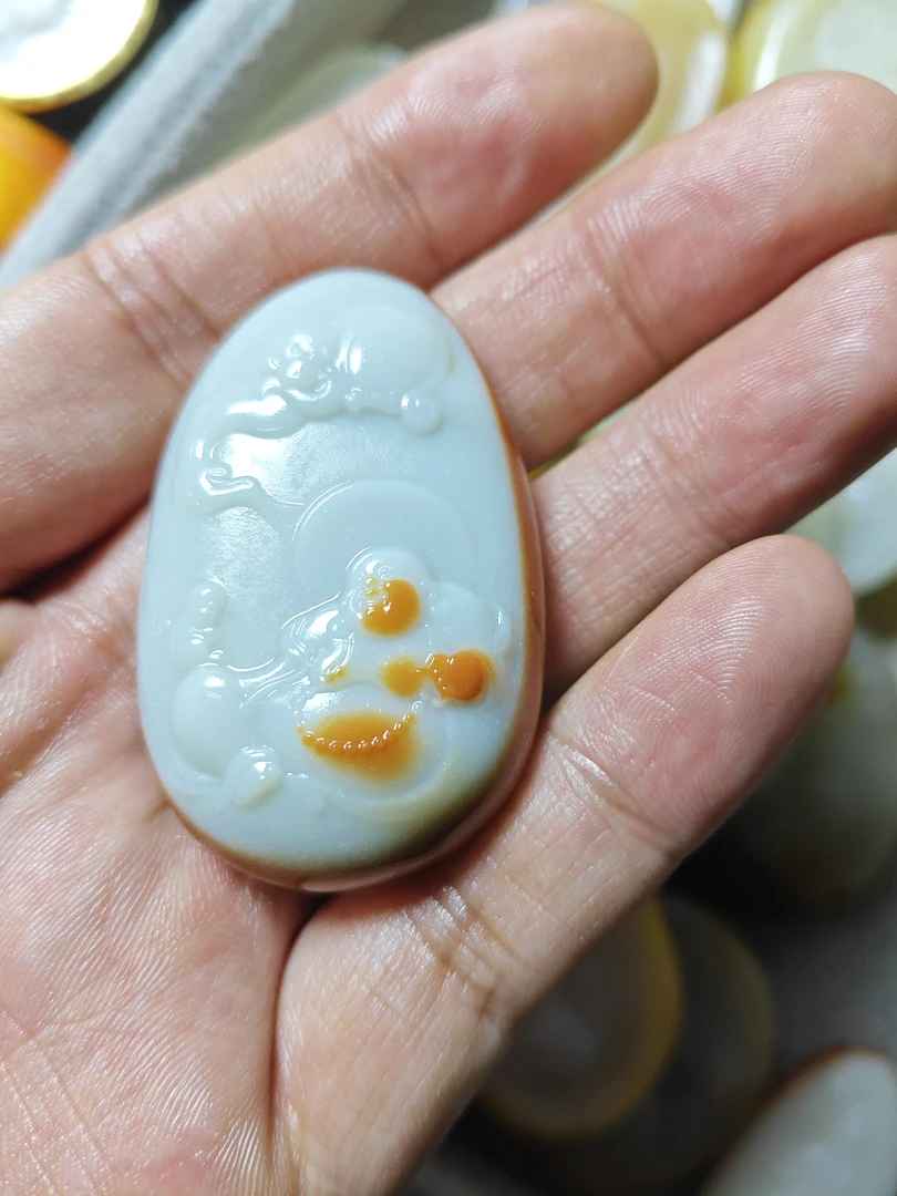 和田玉精品挂件弥勒佛