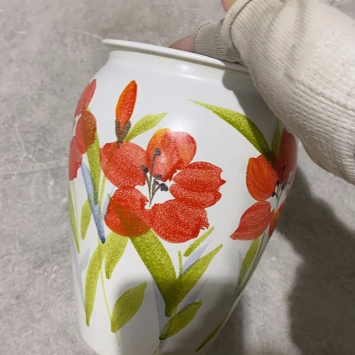 缸13xc景德镇陶瓷花盆微瑕