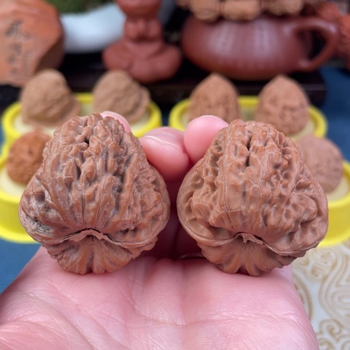 吊坠文玩核桃平谷凹底39