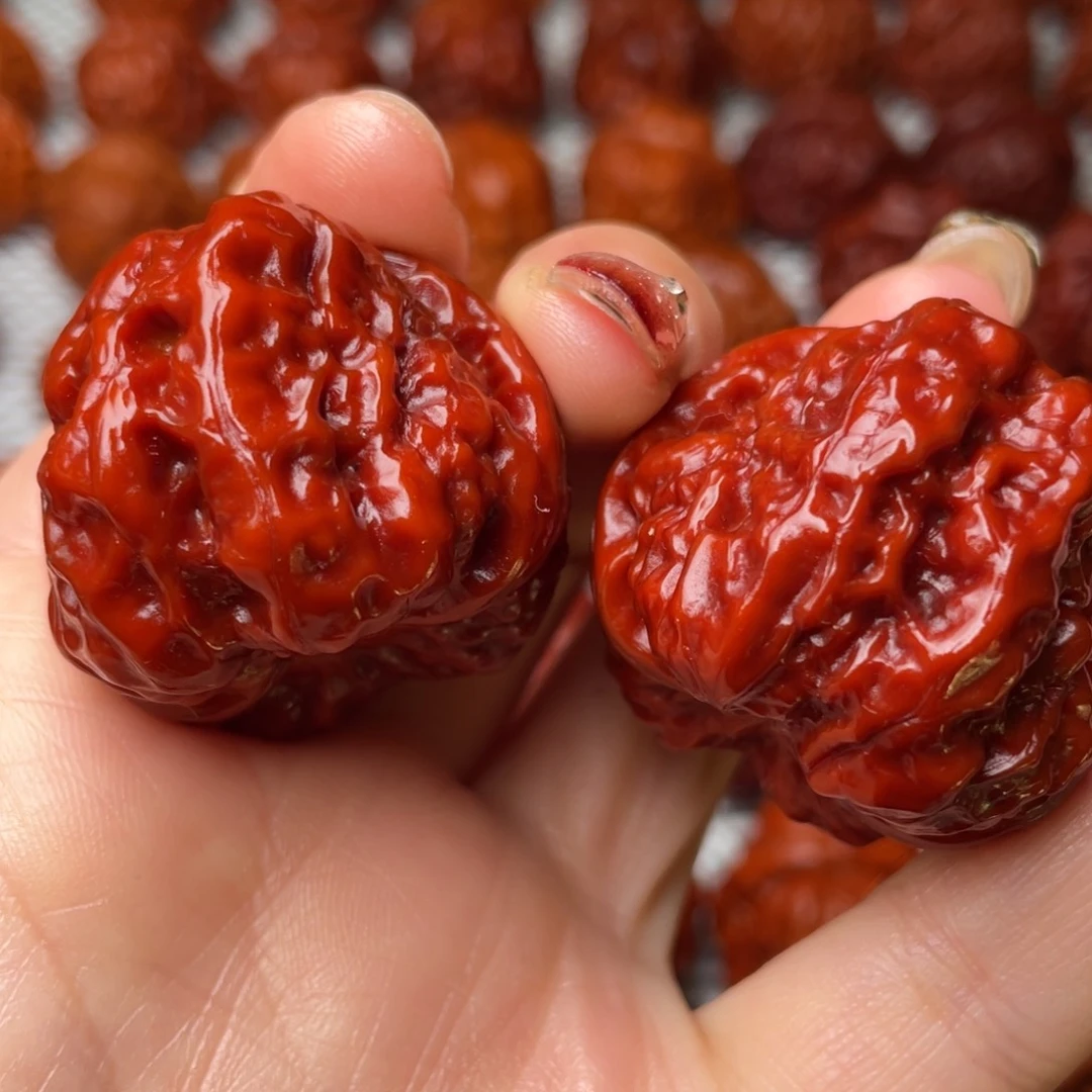 桃核吊坠文玩核桃 手把件 蛤蟆头 36