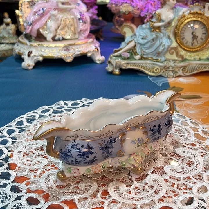 陶瓷纯手绘收纳盒 桌面美器老货库存