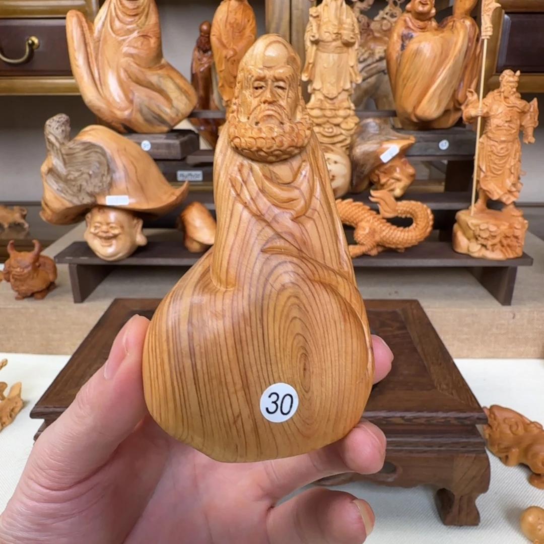 崖柏小木匠艺雕一物一拍