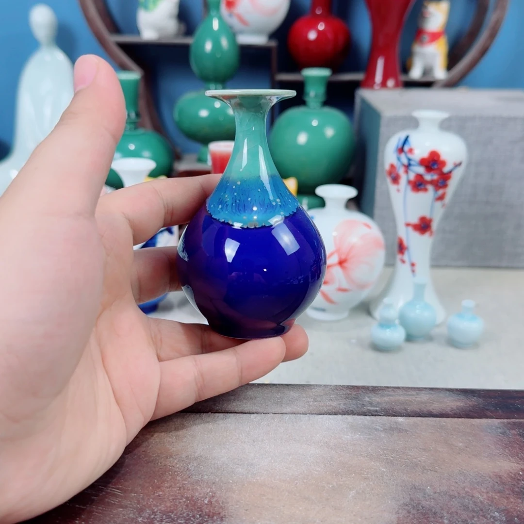 陶瓷手工小花器摆件