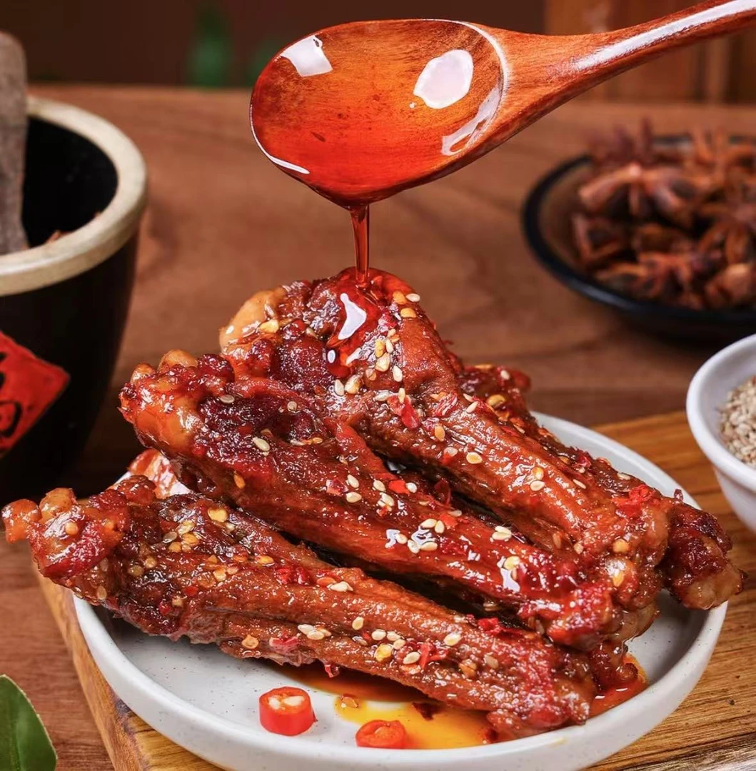 香辣鸭翅根鸭小腿卤味休闲解馋追剧必备小零食