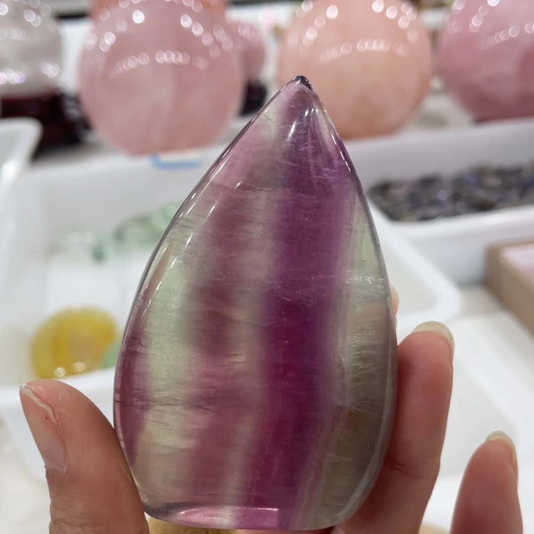 水晶摆件水晶未镶嵌糖**白