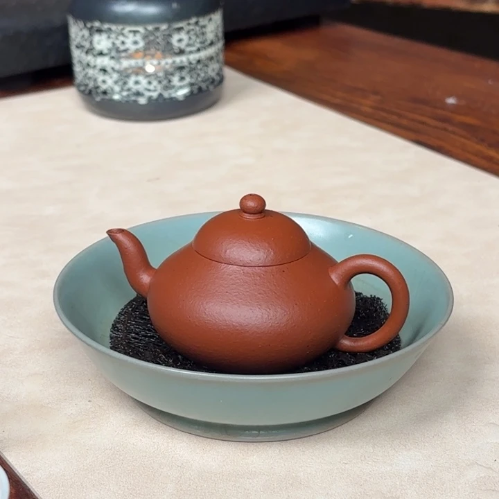 肉****茶壶紫砂小品梨朱泥