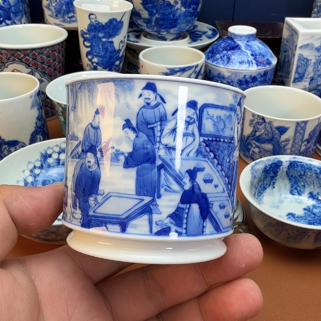 。***。杯子景德镇全手工手绘陶瓷