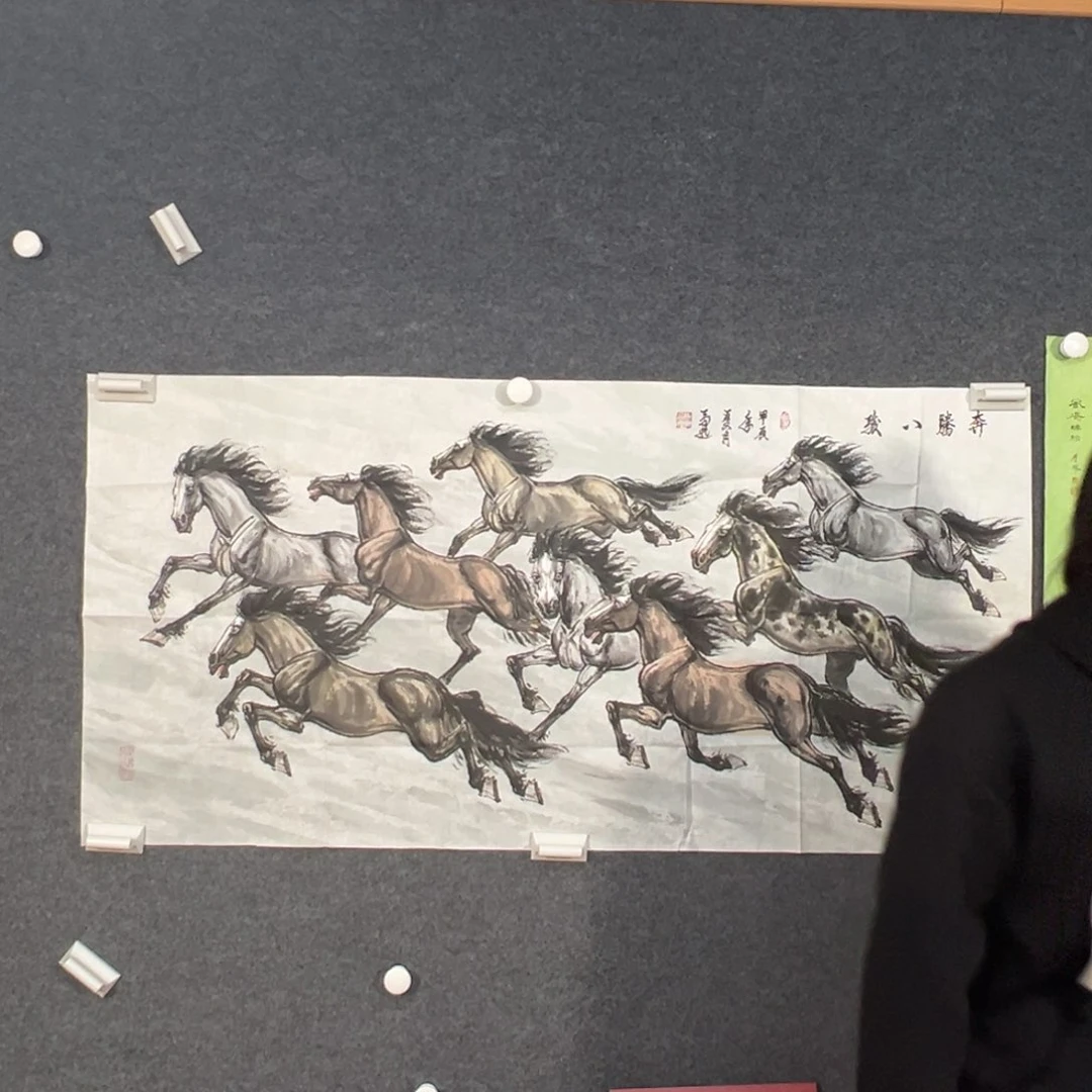 国画天*（g82817）八骏图 书画