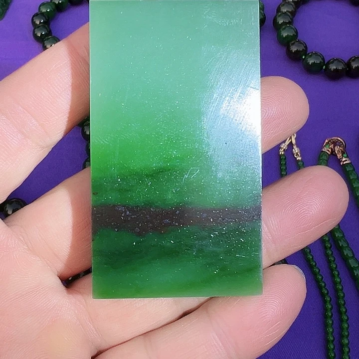 和田玉（碧玉）未镶嵌吊坠(不含链)