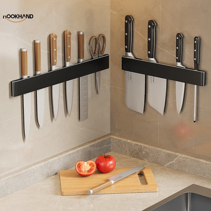 置物架不锈钢免打孔壁挂刀座收纳架插刀家用置放菜刀架子