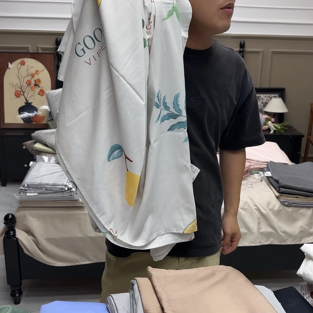 乍***见棉棉010瓜果床单小清新