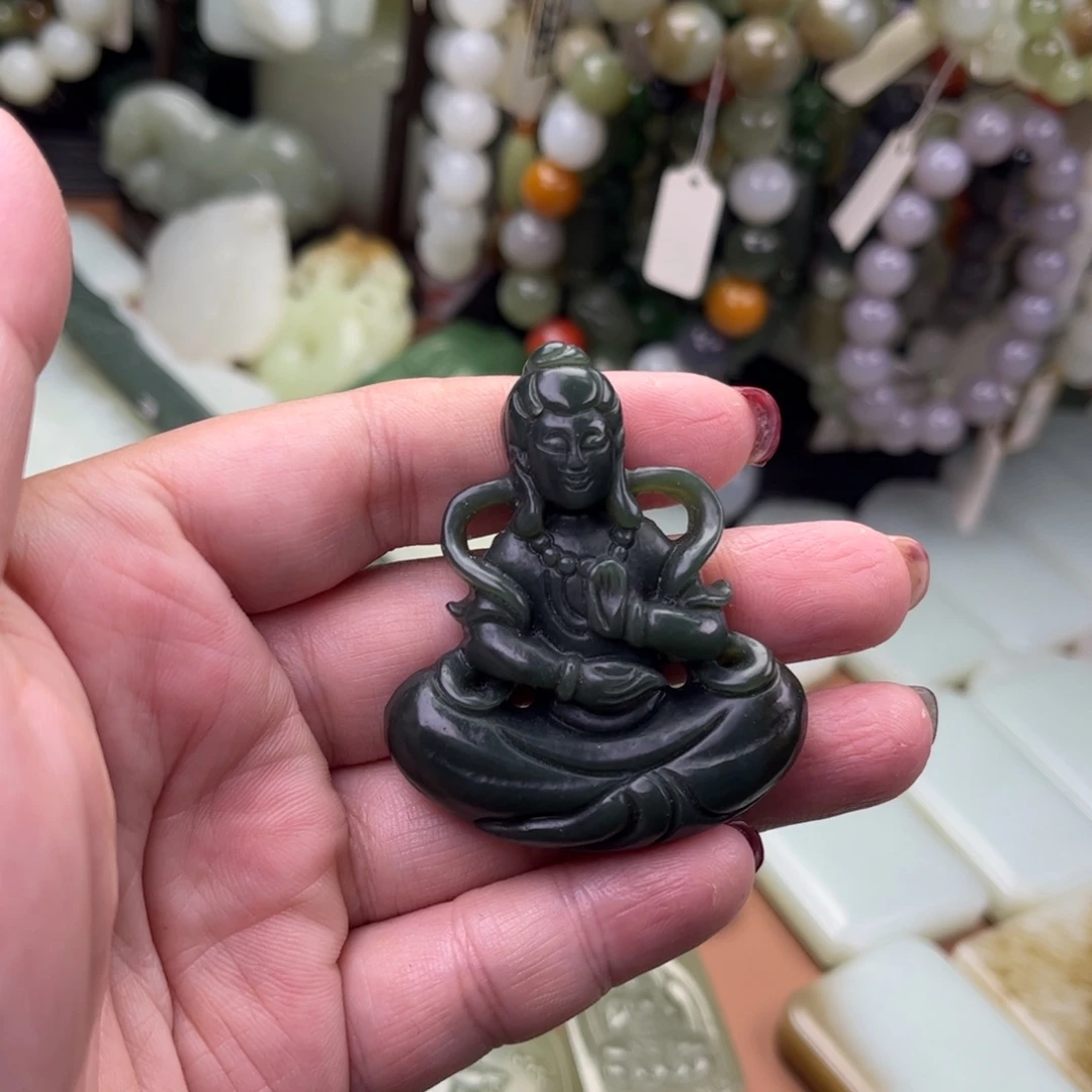 和田玉未镶嵌吊坠(不含链)