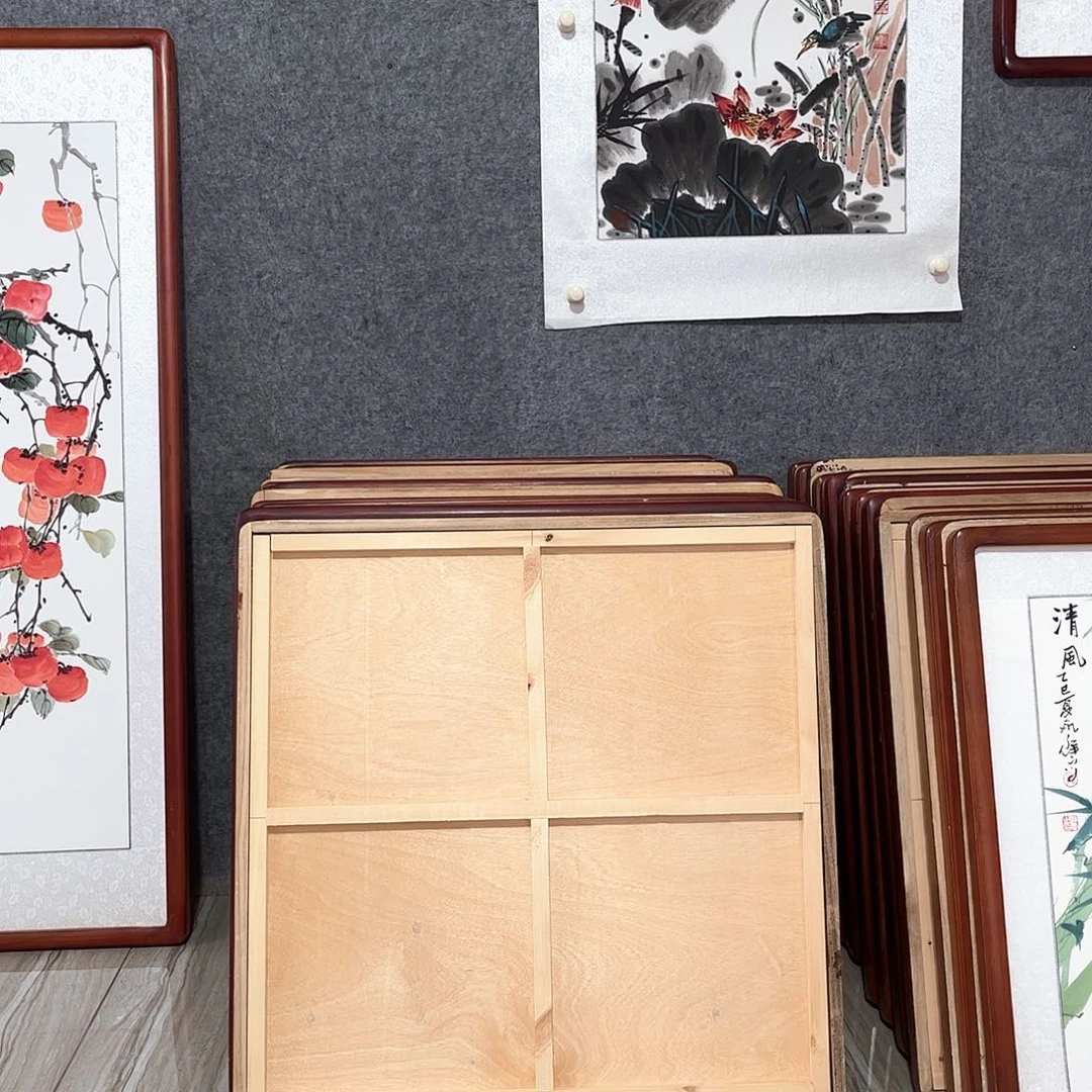 开***心国画画框63×63厘米