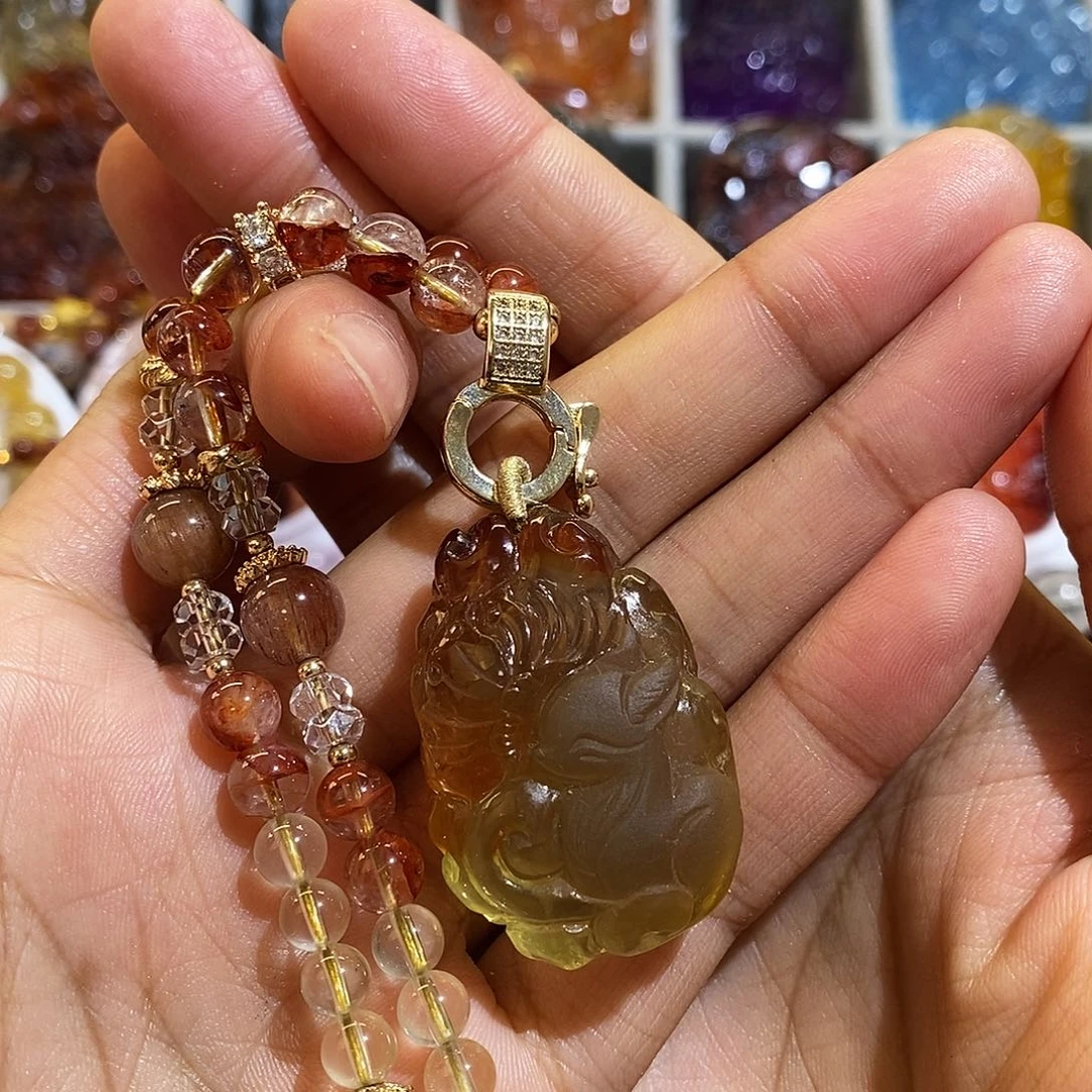 未镶嵌水晶颈饰水晶