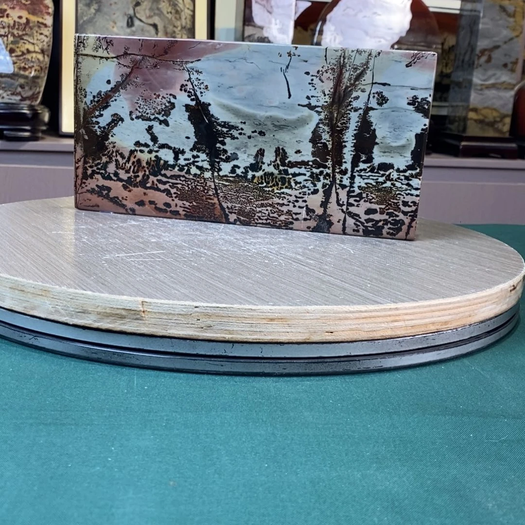 快***活石材广西国画石草花石